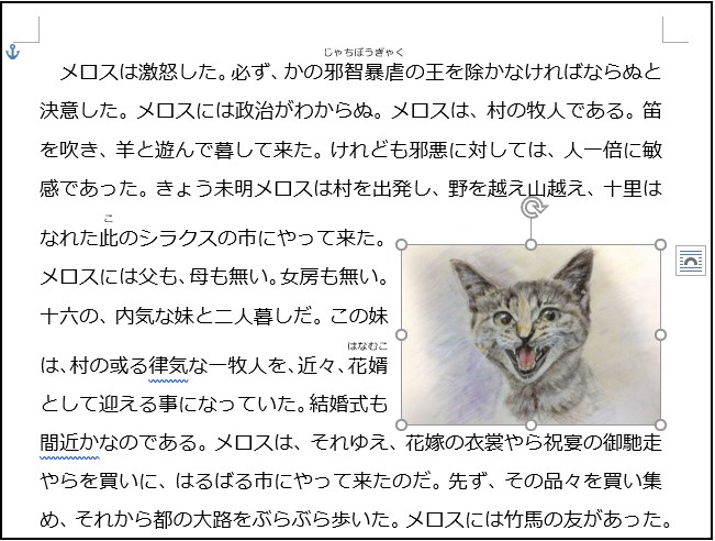 画像を回り込ませる